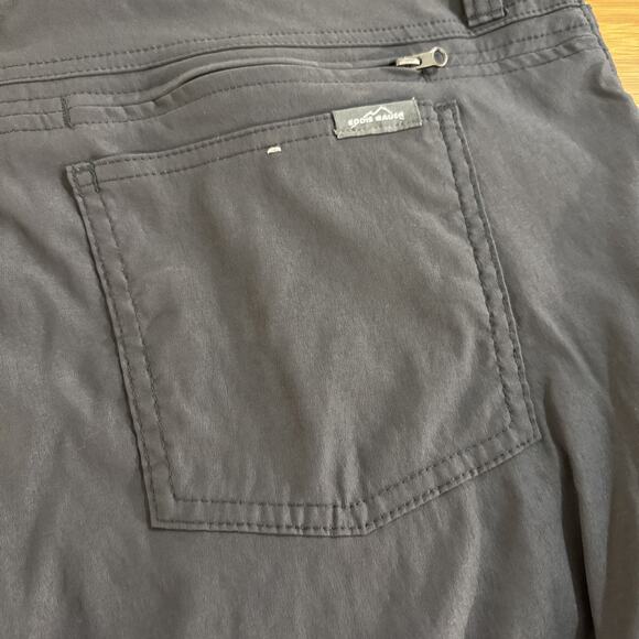 Eddie Bauer Men’s Pants 36x34 Gray Nylon Stretch Hiking Outdoor Water Resistant - Picture 3 of 5